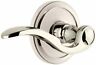 809746 Grandeur Circulaire Rosette Passage With Bellagio Lever Polished Nickel