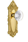053534 810070 Grandeur Grande Victorian Plate With Bordeaux Crystal Knob 053538100704