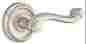 8101 Emtek Rope Left Lever Passage Set W Rosette Us15 Satin Nickel