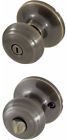 8101102 Honeywell Classic Knob Privacy Door Lock Antique Brass 814113017684