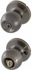 8102101 Honeywell Ball Knob Entry Door Lock Antique Brass 814113018919