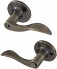 8106102 Honeywell Wave Lever Privacy Door Lock Antique Brass 814113018179