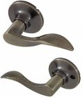 8106103 Honeywell Wave Passage Door Lever Antique Brass 814113018186