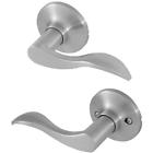 8106303 Honeywell Wave Passage Door Lever Satin Nickel 814113017783
