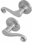 8108303 Honeywell Scroll Passage Door Lever Satin Nickel 814113018551
