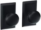 8121pus10b Emtek Providence Door Set With Round Brass Knobs Double Dummy