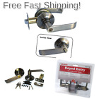 826139666494 Duratron Entry Bronze Color Door Lever Handle Lock