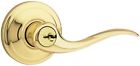 83140 Kwikset Reversible Entry Door Lever Polished Brass Featuring 652789783140