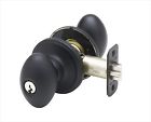 Ek2040 878898002709 Copper Creek Hardware Exterior Keyed Egg Knob Entry Door Black