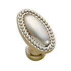 Bwp447 .88 Belwith Pewter Oval 15 . 1-.38 Knob