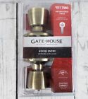 0117993 883351617192 Gatehouse Keyed Entry Lock Set Antique Brass Finish