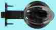 92506 The Renovators Supply Pair Bright Chrome Oval Door Knob Brass Shanks 096962403492