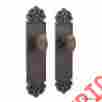928635 Signature Hardware Aurore Decorative Door Plate Victorian Oval Knob Dummy Set Privacy Pa