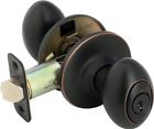 930123  Legend Egg Style Front Door Knob Entry Lockset 076335080185
