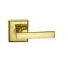 930rt-0.pd3 Omnia Rose Dummy Pair Lever Bright Brass With Rectangular