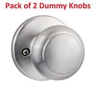 94880-150 Kwikset Satin Chrome Cove Half Dummy Knobs 042049295979