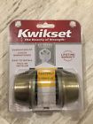 96650-391 95109 Kwikset Deadbolt Single Cylinder Antique Brass Free Shipping