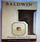 95405.030.idm Baldwin Premium Dummy Trim Classic Door Knob Brass 723079062693