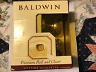 95425.030.pass Baldwin Hardware Premium Hall Closet Solid Core Forged Brass Egg