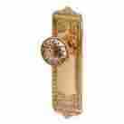 95517 The Renovators Supply Privacy Door Lock Set 2 38 Brass Plate Knobs 096962403812