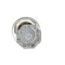 955md-0.pd14 Omnia Dummy Pair Knob Bright Nickel With Modern Rose