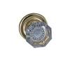 955td-0.pd3 Omnia Dummy Pair Knob Bright Brass With Traditional Rose
