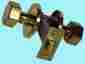 96677 The Renovators Supply Pair Hexagonal Solid Brass Door Knob 096962405076