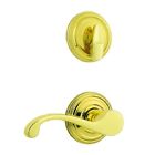 966chllh-3v1 Kwikset Commonwealth Left Handed Interior Handleset Bright Brass 883351623452