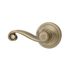 968lllh-5v1 Kwikset Lido Interior Dummy Door Lever Antique Brass 883351634007