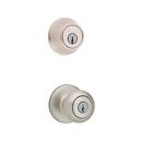 96900-366 Entry Cove Kwikset Knob Brushed