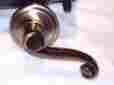 97200-708 Lido Passage Kwikset Security Antique Brass Bed And Bath Lever Set 720ll 883351103114