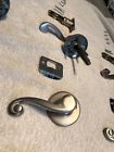 97200-781 Kwikset Door Lever Handles Passageway And Locking Brushed Satin Nickel