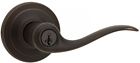 97402-655 Kwikset Tustin Entry Lever Featuring Smartkey In Venetian Bronze