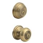 99910-033 Kwikset Juno Entry Knob And Single Cylinder Deadbolt 744759472106