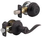 99910-041 Kwikset Venetian Bronze Tustin Keyed Entry Door Lever 883351049108