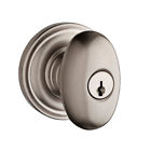 9br3500-032 Baldwin Ellipse Single Dummy Door Knob With Traditional Round Rose