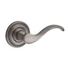 9br3510-002 Baldwin Curve Double Dummy Door Lever With Traditional Round Rose