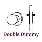 9br3510-006 Baldwin Traditional Double Dummy Door Knob With Round Rose