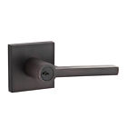 9br3510-019 Baldwin Square Double Dummy Door Lever With Contemporary Rose