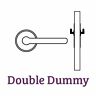 9br3510-074 Baldwin Federal Double Dummy Door Lever With Traditional Round Rose