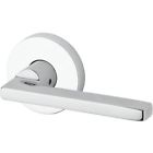 9br3520-194 Baldwin Square Passage Door Lever With Contemporary Round Rose