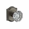 9br3522-184 Baldwin Crystal Passage Door Knob With Traditional Arch Rose