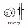 9br3532-127 Baldwin Crystal Privacy Door Knob With Traditional Round Rosette 9br3532-127 Baldwin Crystal Privacy Door Knob With Traditional Round Rosette