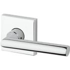 9br3540-101 Baldwin Tube Keyed Door Lever With Contemporary Square Rose