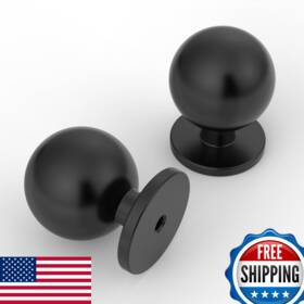 B0d2pw8vyl 9build 20 Pack 1.2 Inch Matte Black Cabinet Knobs For Kitchen Drawer Dresser