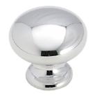 A01950 Hd 26 Amerock Solid Brass 1.25 In Cabinet Knob Polished Chrome