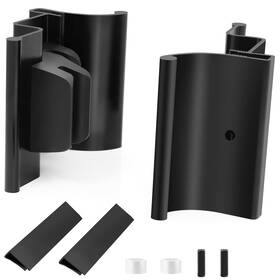 Abode 717765423653 Rv Frameless Shower Door Handle Assembly 3 Inches X 4 1 Inch Black