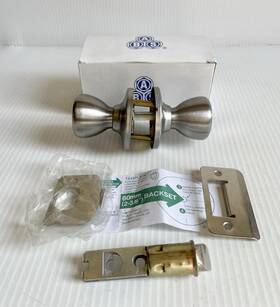 Lsml-c4-us15 Abs Mobil Home/ Rv Interior Door Knob Silver- Fits Thickness 1 1/8- 1/2 Inch
