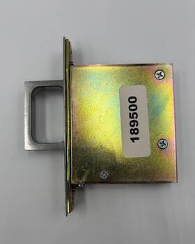 189500 Accurate Lock 2000 Pocket Door Mortise Edge Pull Us15 Satin Nickel Nos