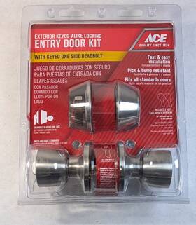 5238746 Ace 082901100737 Exterior Keyed-alike Locking Entry Door Kit Tulip